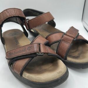 Timberland brown leather rugged sandals, size 10M